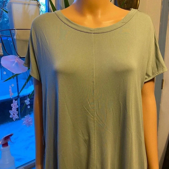 Joan Vass New York Modal Blend Stretchy Soft and Casual Dress Women Size M - Picture 6 of 8